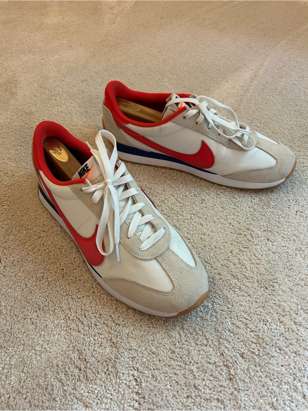 Nike Men’s Classic Runner - White with Red and Blue Accents